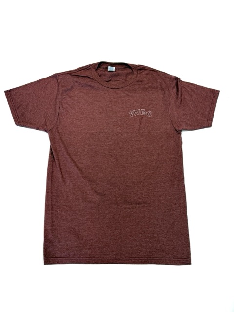 T-Shirt 5-0 Bold - Burgandy heather