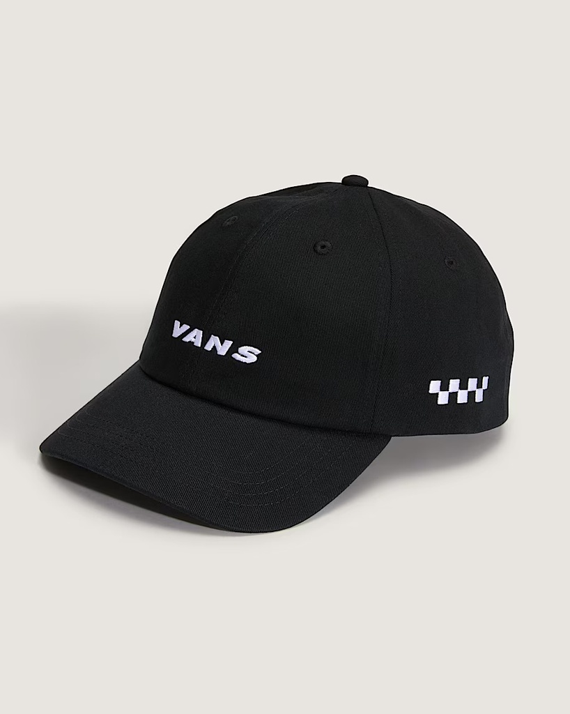 CASQUETTE VANS CHECK SIDE CURVED BILL JOCKEY SNAPBACK - NOIR