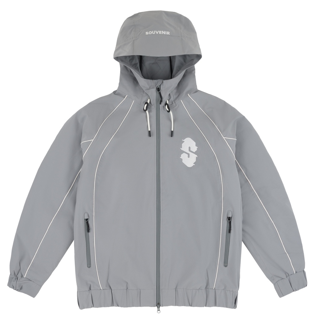 SOUVENIR INSULATED TRACK JACKET - COOL GREY