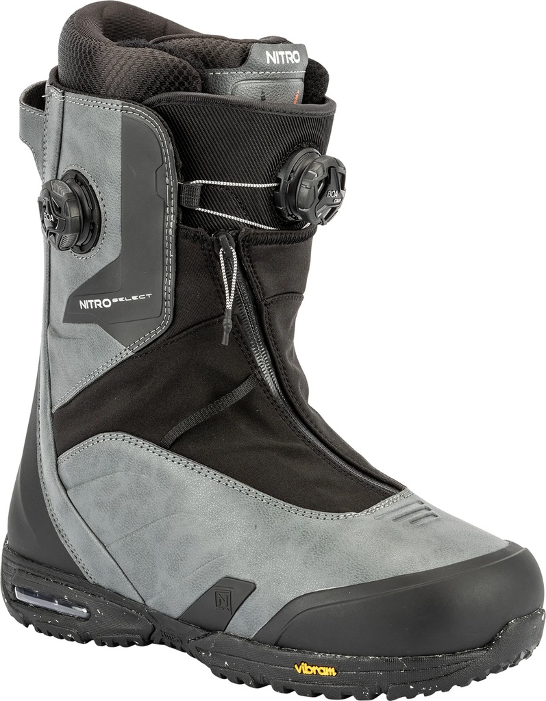 NITRO SNOWBOARD BOOTS SELECT BOA - CHARCOAL/BLACK