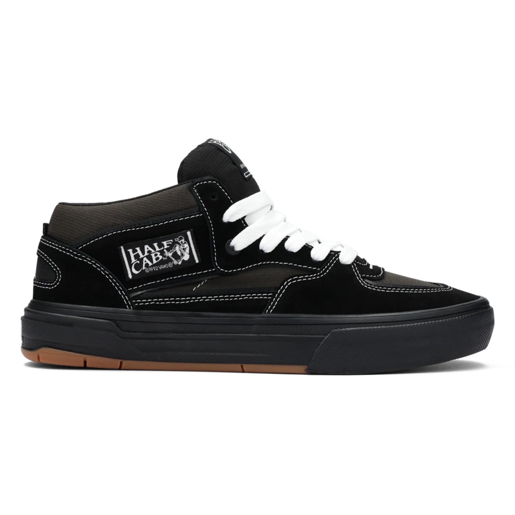VANS HALF CAB WAFFLECUP SHOES - BLACK/ASPHALT