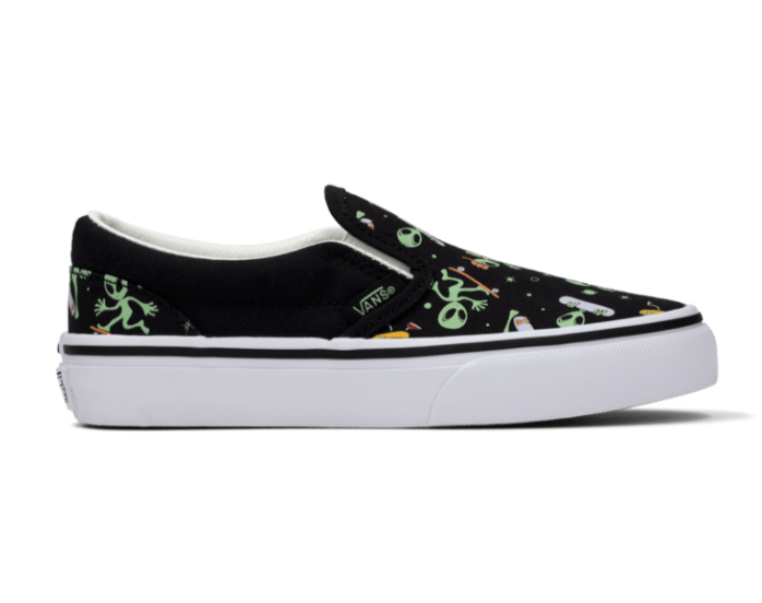 SOULIER VANS CLASSIC SLIP-ON ENFANTS- COSMIC CRUISERS NOIR/VERT