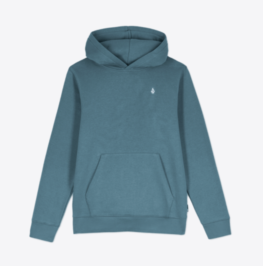 VOLCOM BOYS HOODIE SINGLE STONE - BLUE WASH