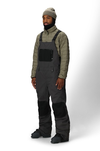 PANTALON 686 HOT LAP SALOPETTE ISOLÉE - CHARCOAL COLORBLOCK