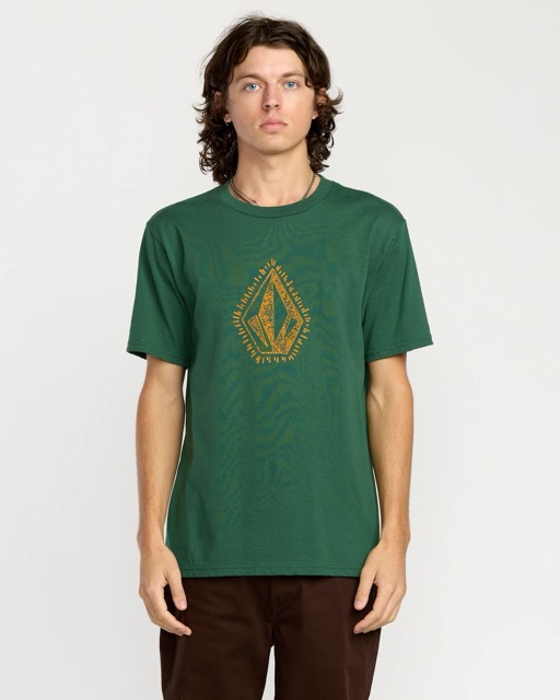 VOLCOM STONE LORE SHORT SLEEVE TEE - VINEYARD GREEN