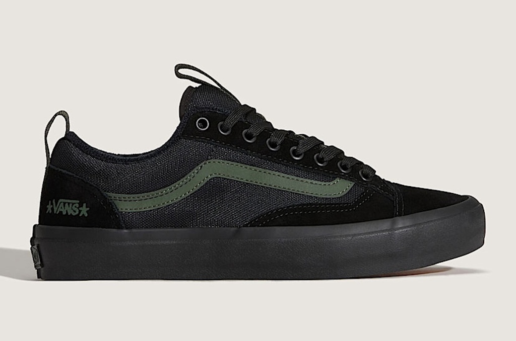 VANS SKATE OLD SKOOL 36 + ATIBA SHOES - BLACK/DARK GREEN