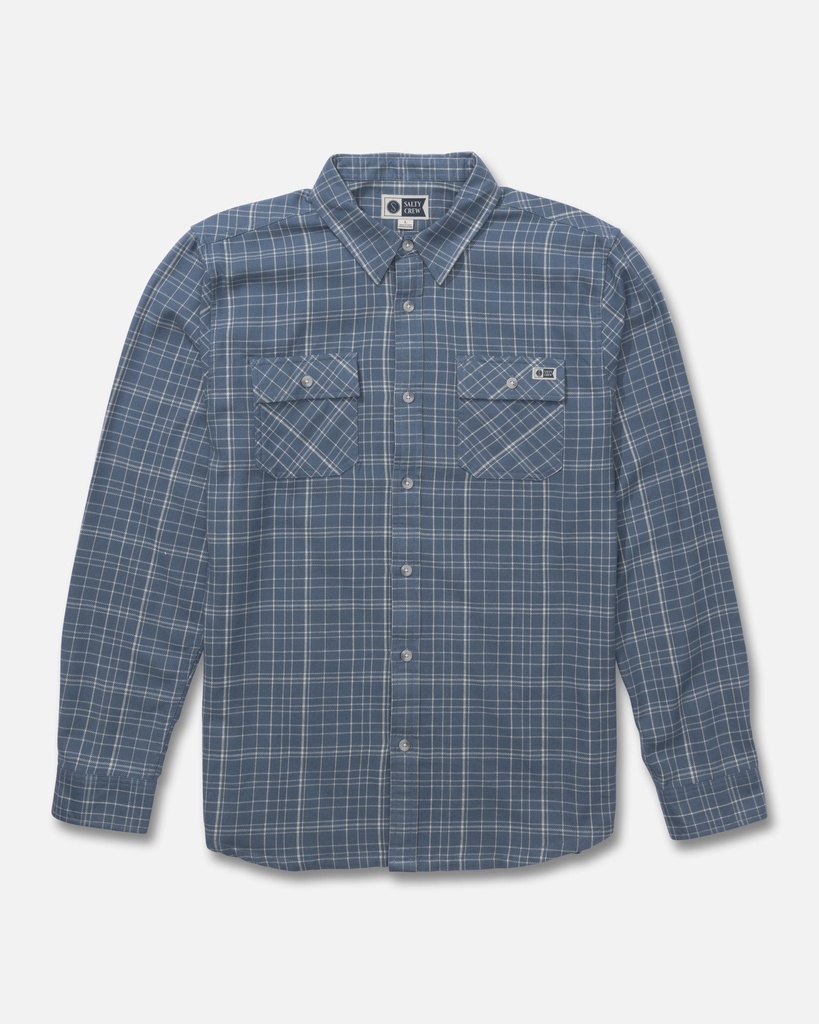 SALTY CREW DAYBREAK FLANNEL WOVEN - PILOT BLUE