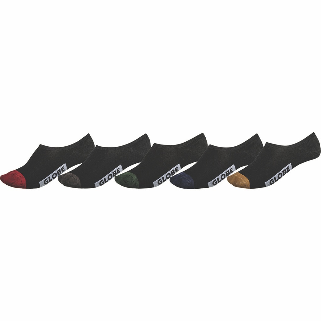 BAS GLOBE DIP INVISIBLE 5PK - NOIR/ASSORTIE