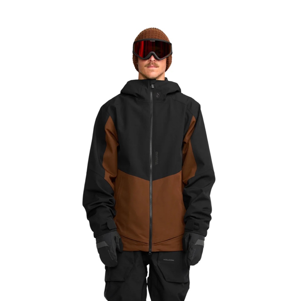 VOLCOM BRIGHTON FULL ZIP JACKET - BROWN