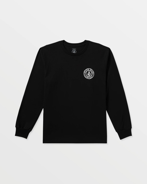 T-SHIRT VOLCOM MANCHES LONGUES LOGO STAMP - NOIR