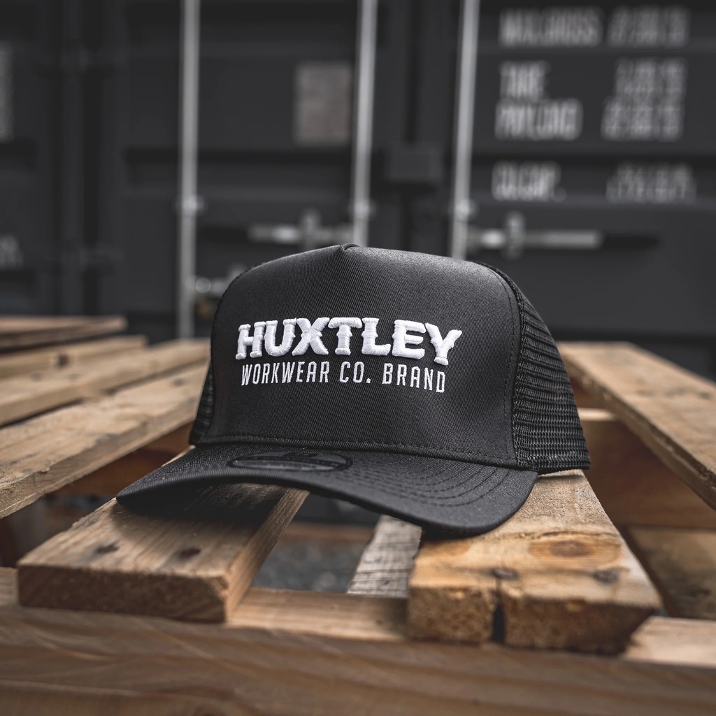 CASQUETTE HUXTLEY WORKCO.BRAND SNAPBACK - NOIR