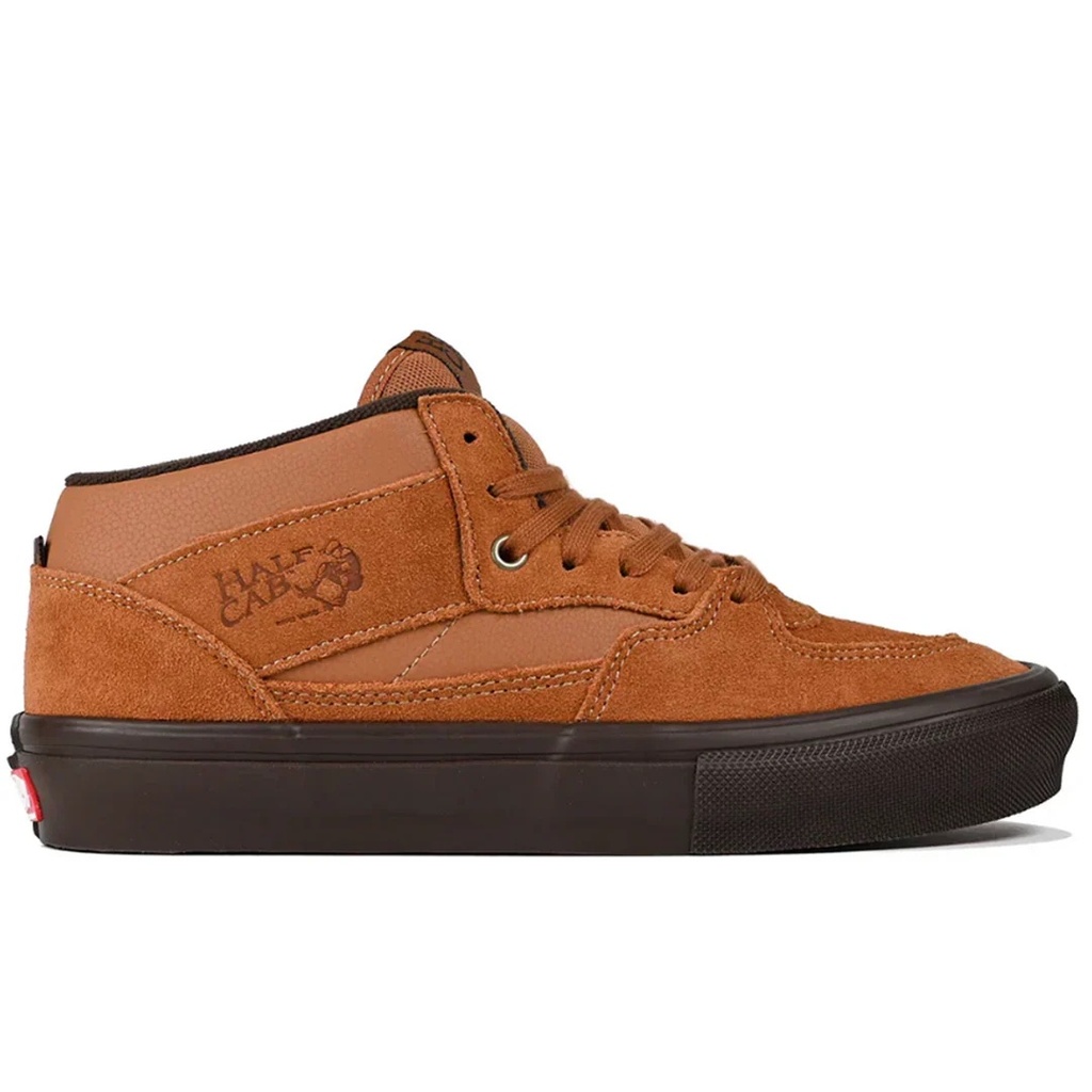 VANS SKATE HALF CAB SHOES - GOLDEN BROWN/GUM