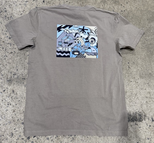 T-SHIRT 5-0 X MATEL POCKET - CEMENT