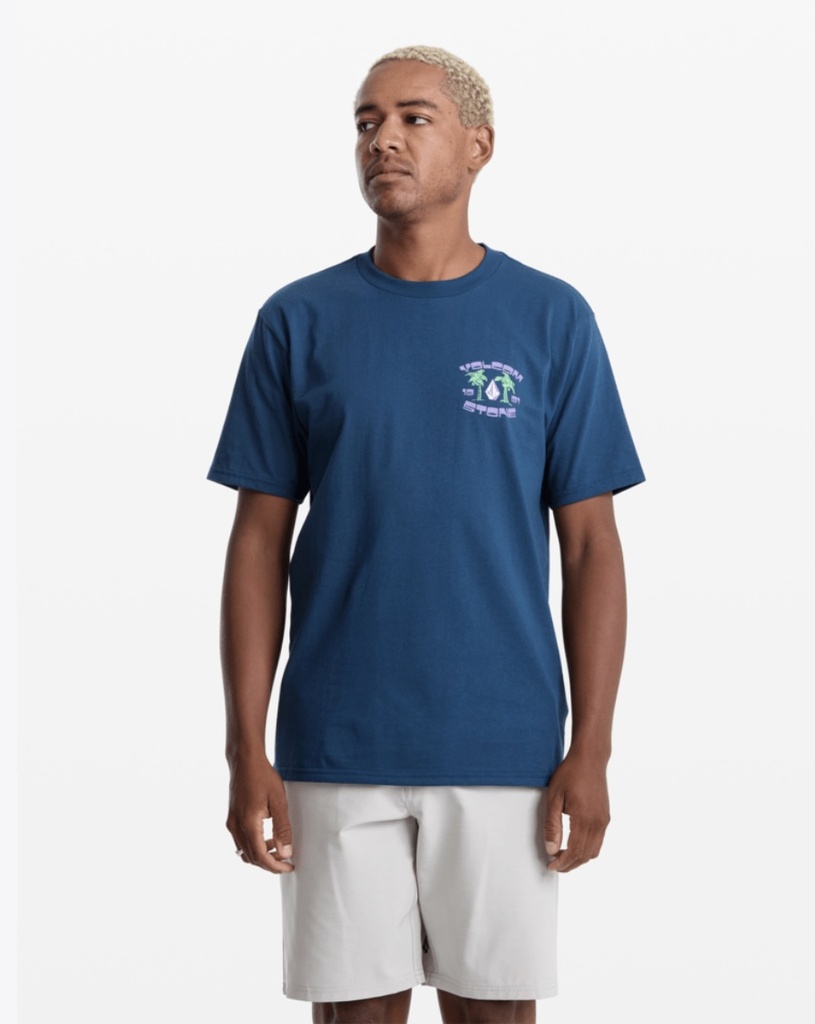 VOLCOM FED UP  SHORT SLEEVE TEE - DUST BOWL INDIGO