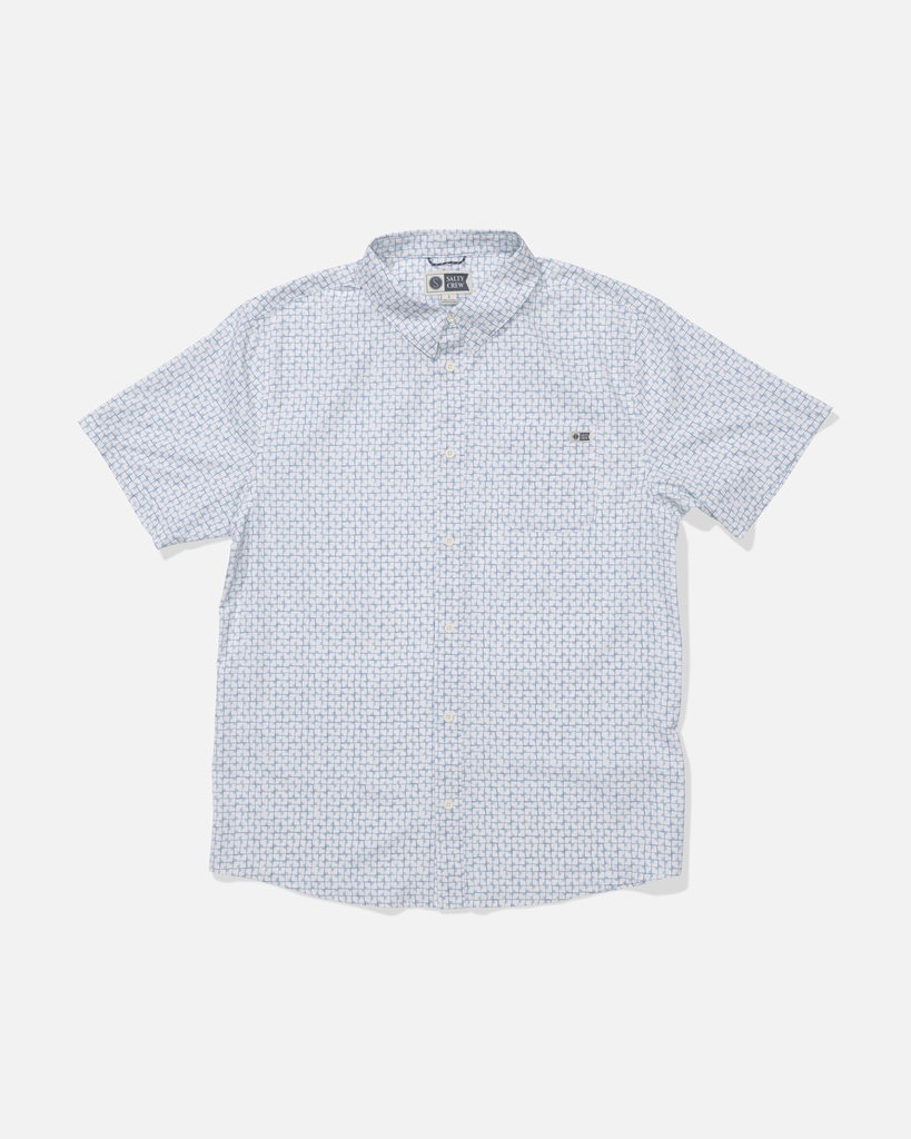 SALTY CREW BREEZER PERF BUTTON UP WOVEN - OFF WHITE