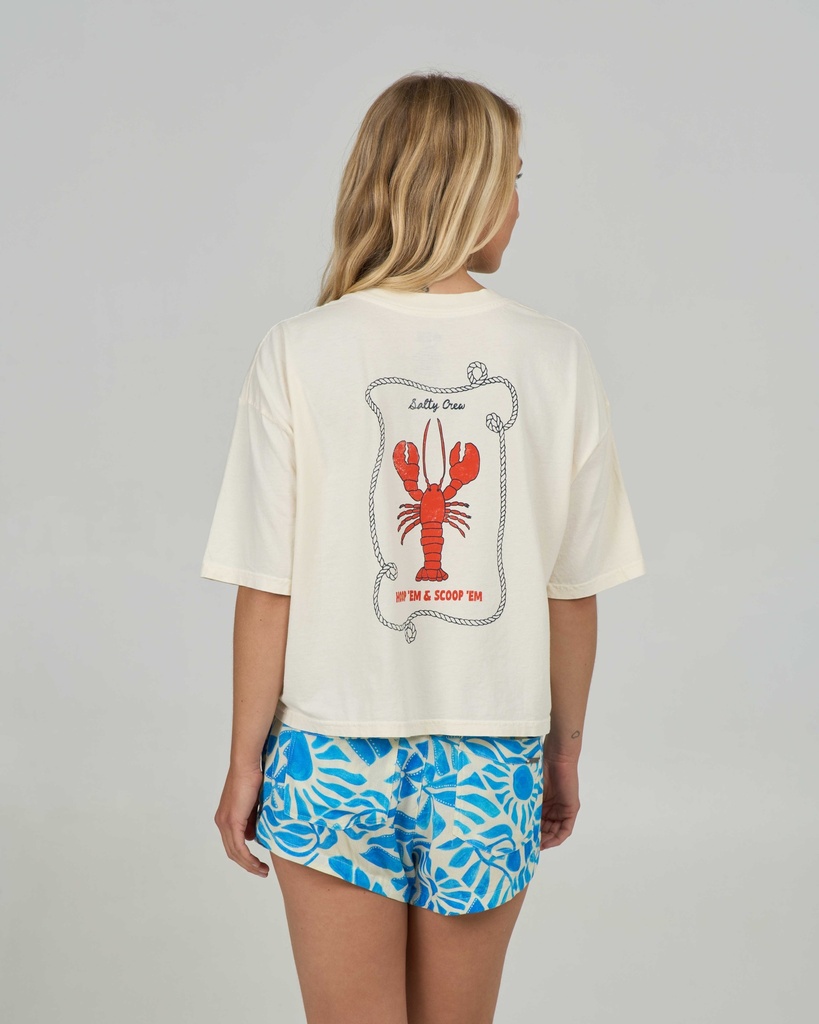 SALTY CREW SHELLBRATE SKIMMER TEE WOMEN - OFF WHITE