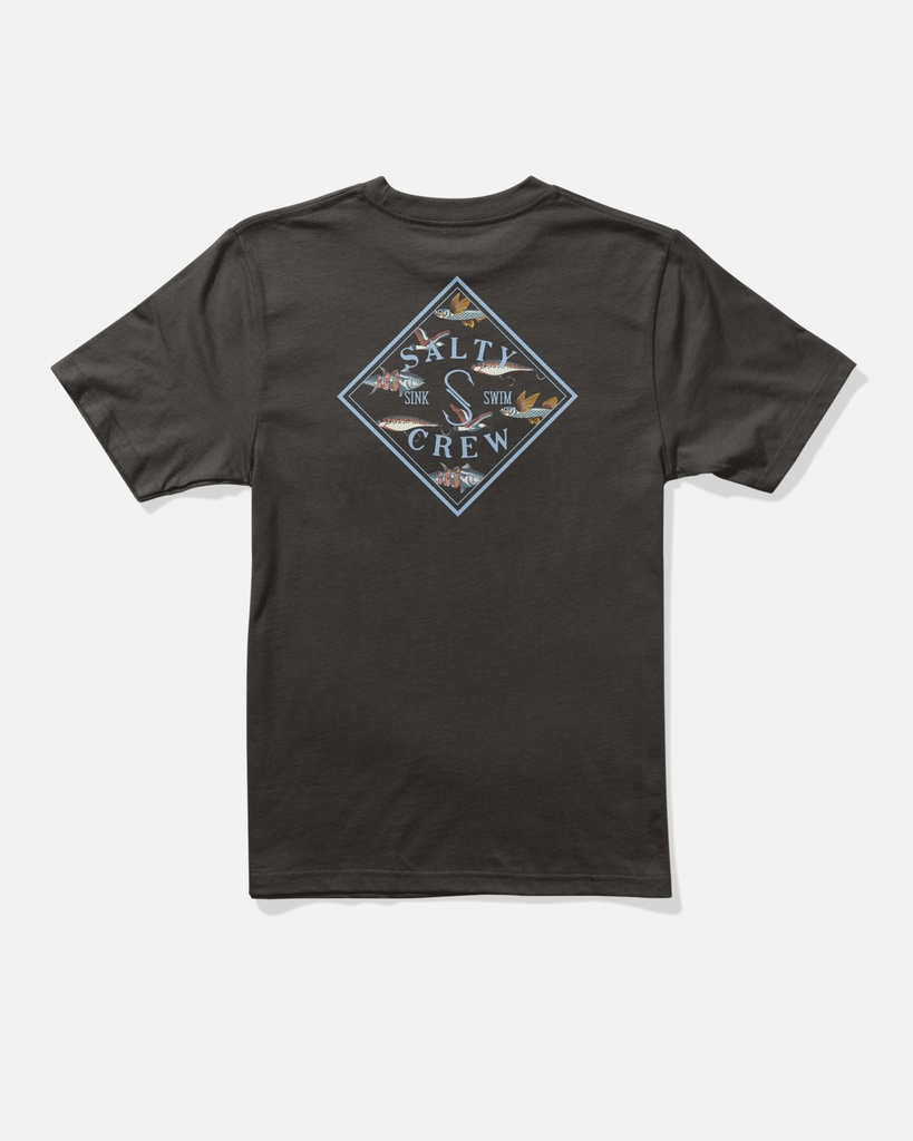 T-SHIRT SALTY CREW TIPPET FILL BOYS SS  - NOIR