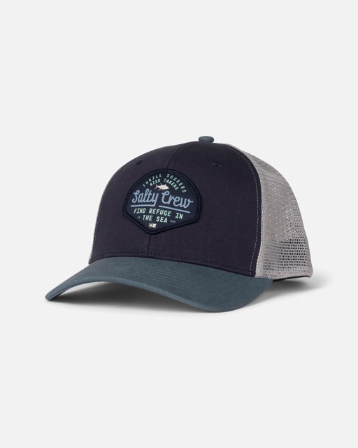 SALTY CREW STAMPED TRUCKER -  NAVY/SLATE