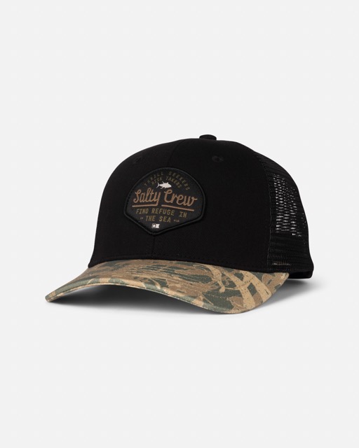 SALTY CREW STAMPED TRUCKER -  BLACK/CAMO