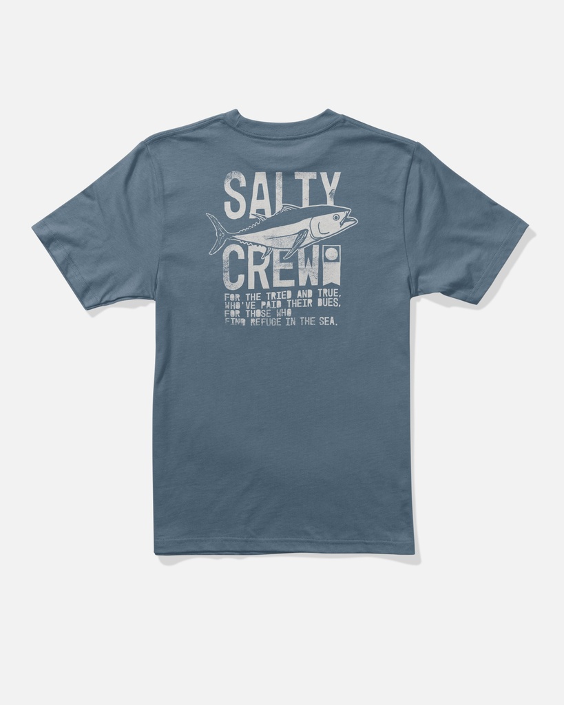 T-SHIRT SALTY CREW TRIED AND TRUE BOYS SS - SLATE