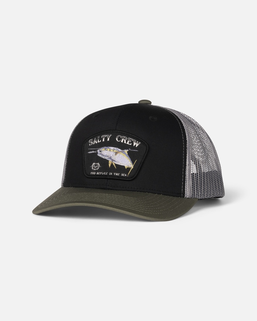 SALTY CREW SURFACE RETRO TRUCKER - BLACK/OLIVE