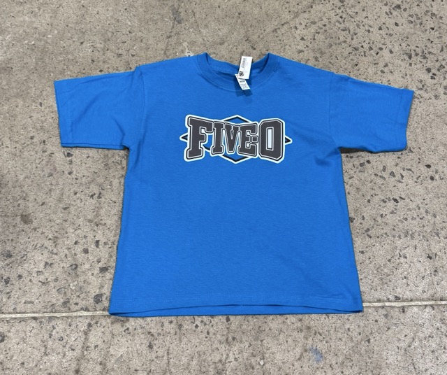 5-0 New Corp 26 Tee Junior - Ocean Blue