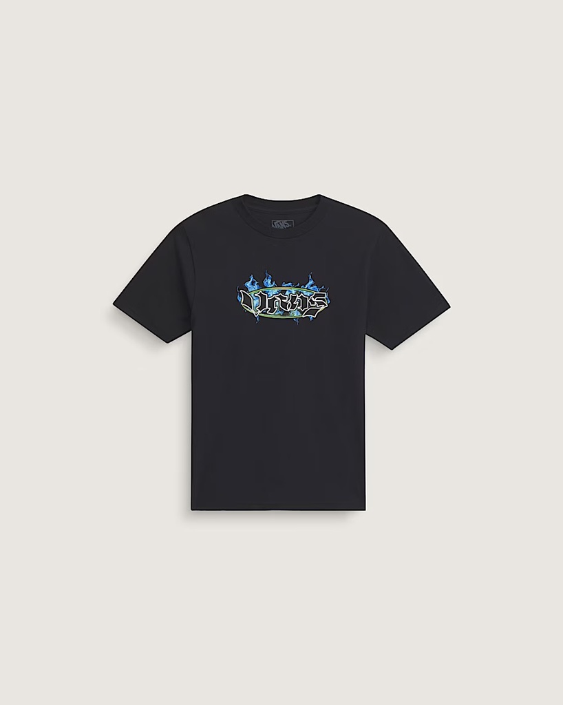 VANS NIGHT SPARK TEE KIDS - BLACK