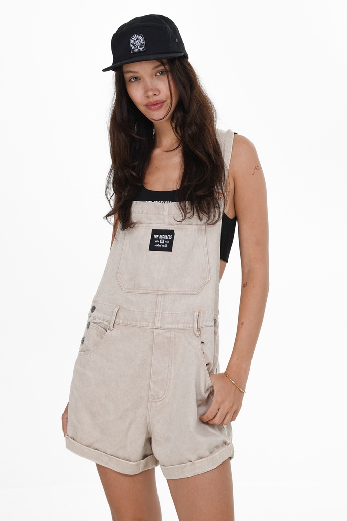 NOTICE THE RECKLESS SAFARI SHORT OVERALLS
