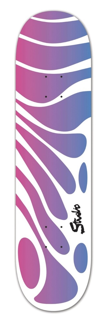 STUDIO ORGANIC PLUS DECK / WHITE-PURPLE FADE - 8.25''  