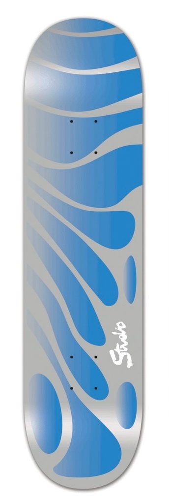 STUDIO ORGANIC PLUS DECK / SILVER-BLUE FADE - 8.0''  