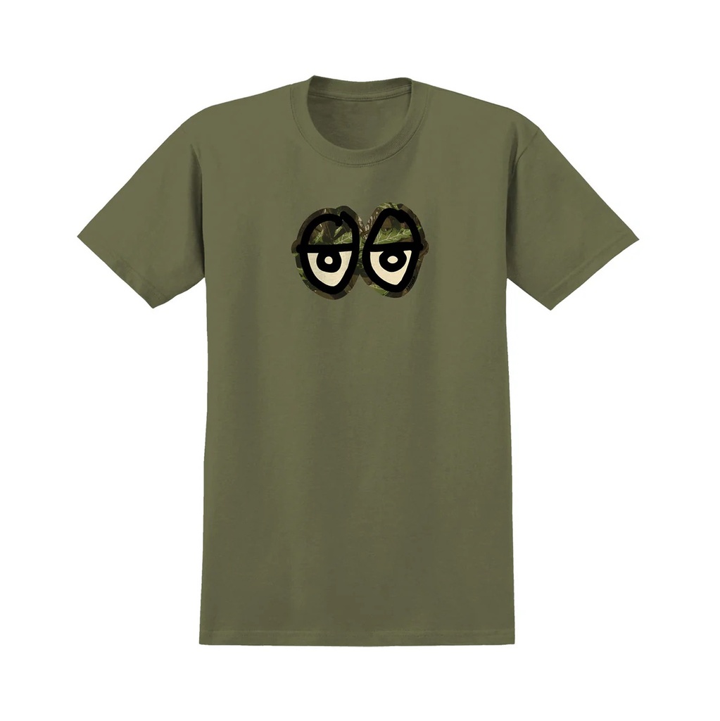 KROOKED EYES CAMO SHORT SLEEVE TEE - MILITARY GREEN