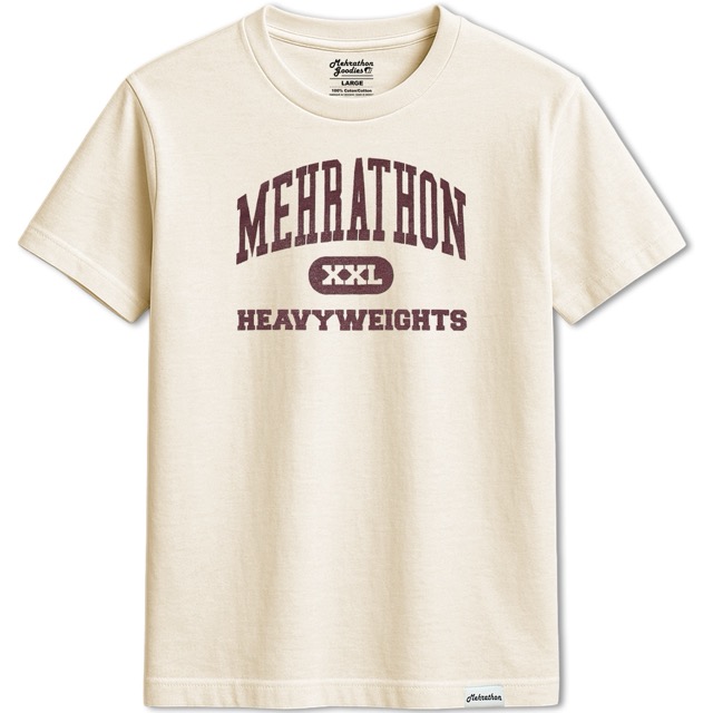 MEHRATHON HEAVYWEIGHTS TEE - CREAM 