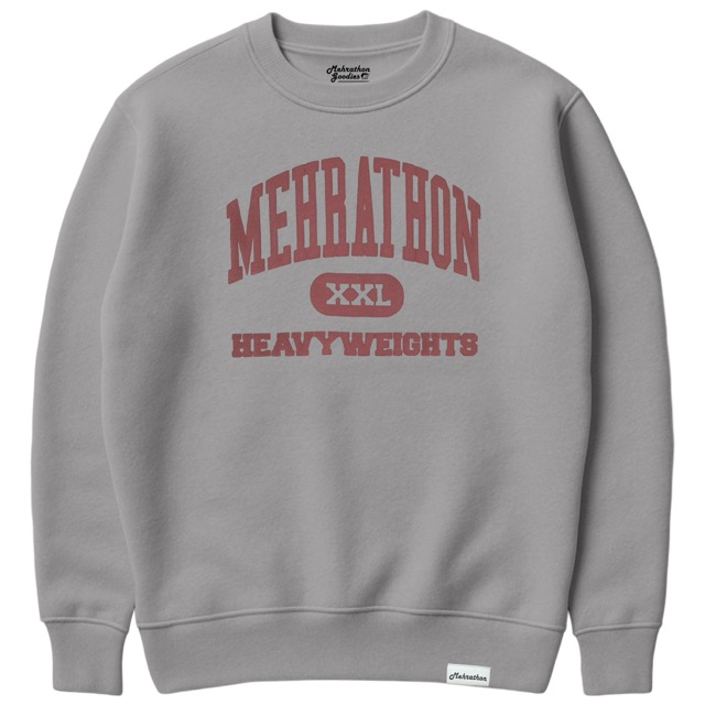 MEHRATHON HEAVYWEIGHTS HOODIE - HEATHER GREY