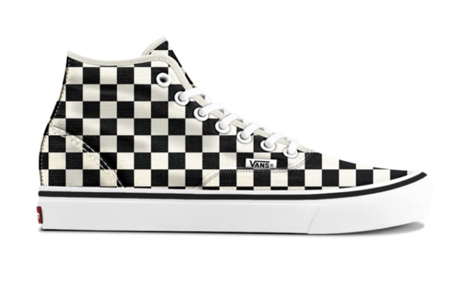 VANS SHOES AUTHENTIC HI 2.0 - CHERKERBOARD BLACK/WHITE