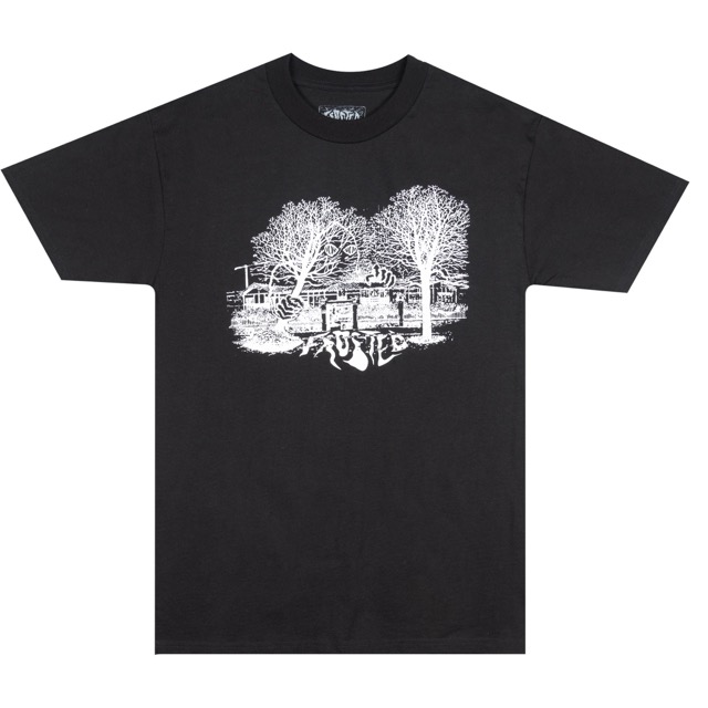 FROSTED HOUSE GRAPHIC TEE - BLACK