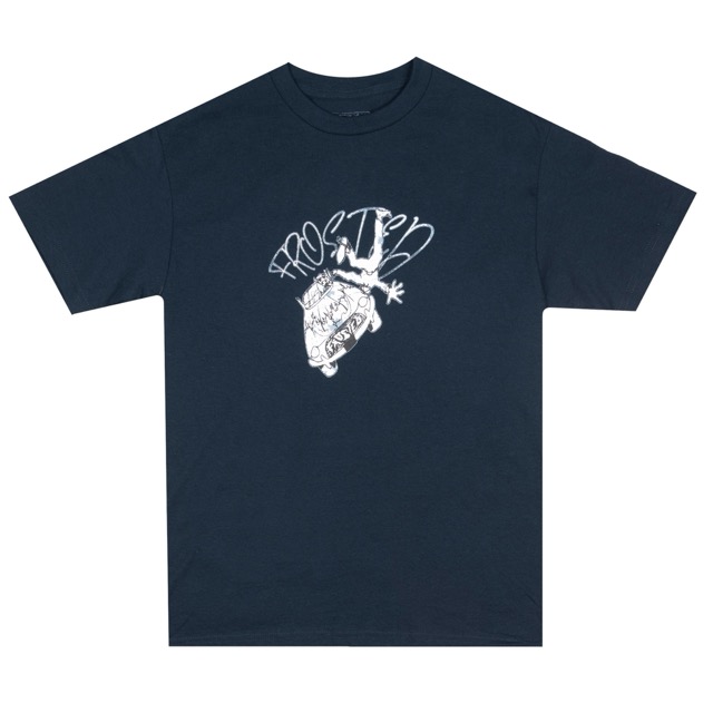 FROSTED CRASH GRAPHIC TEE - NAVY