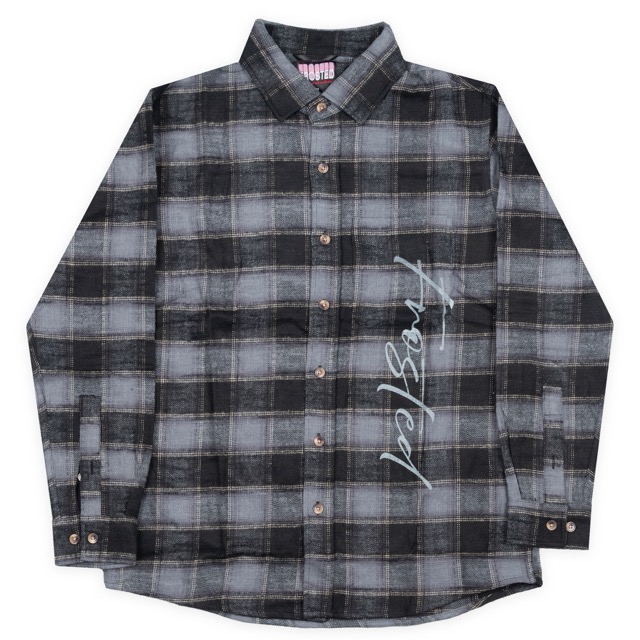 FROSTED CHECKS FLANNEL TAN