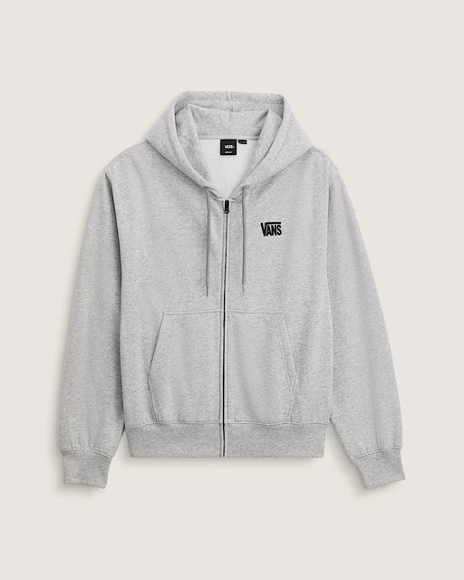 COTON OUATÉ VANS STRETCH LOGO FULL ZIP - CEMENT HEATHER